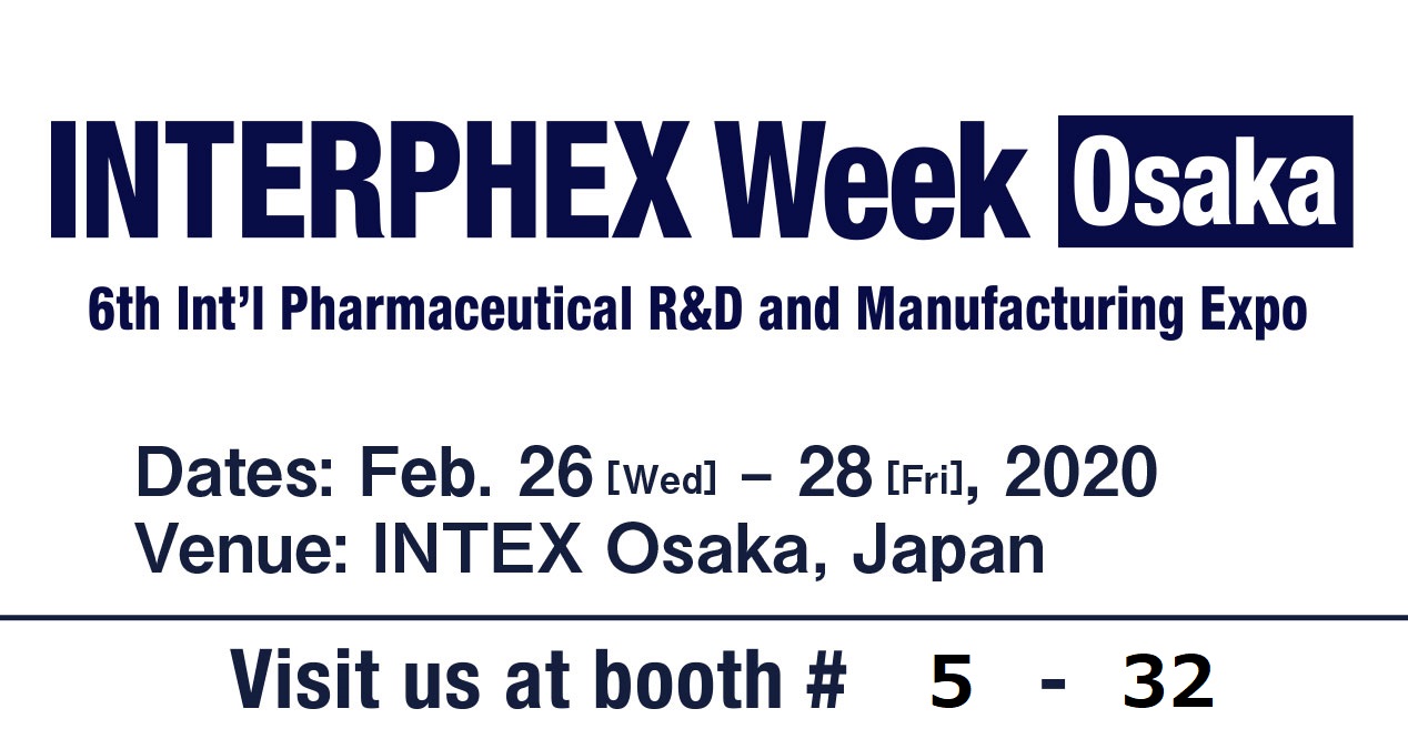 “Exhibit invitation for the 6th INTERPHEX OSAKA 2020”